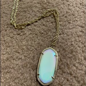 kendra scott long white necklace